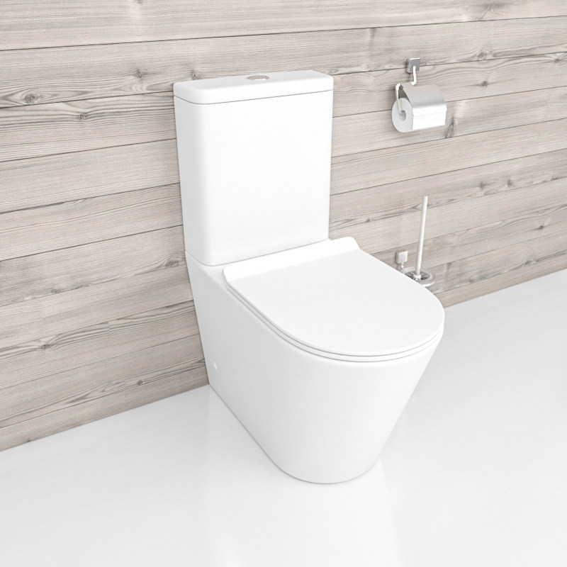 Rimless Two piece WC Space Saving Watermark Toilet